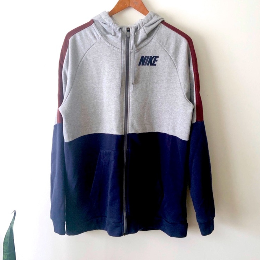 Nike Men’s Dri-FIT Full-Zip Color Block Training Hoodie Size Large